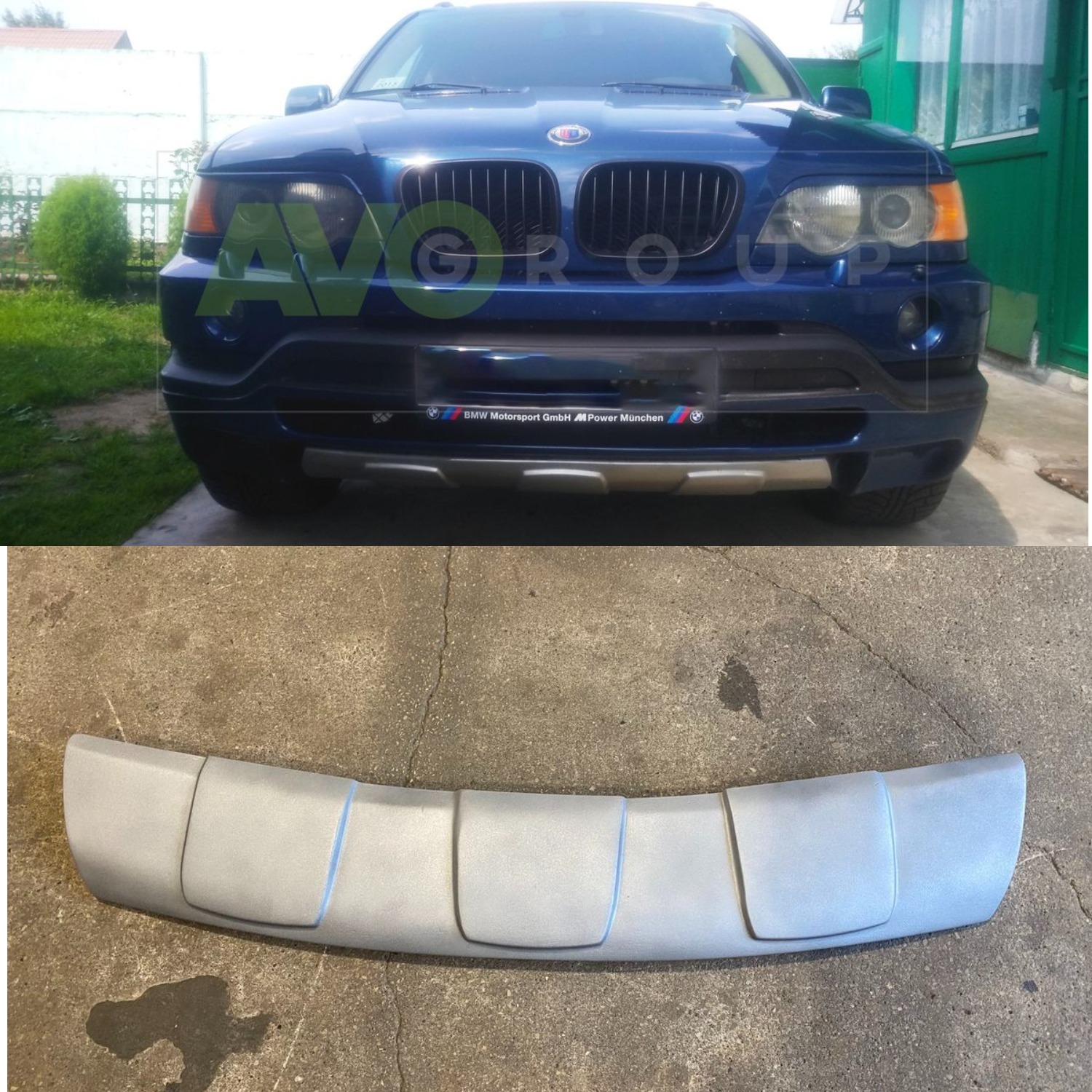 Front Bumper Splitter Skid Plate for BMW X5 E53 99-06 Off Road