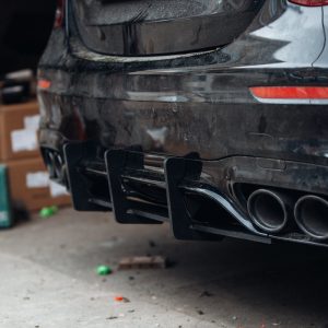 GTR Performance Rear Bumper diffuser addon with ribs / fins For AMG E53 E43
