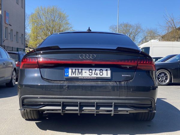 Gloss Trunk spoiler lip extension For Audi A7 / S7 / 4K RS7 4K8 2018-2026