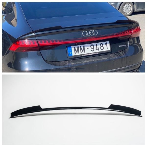 Gloss Trunk spoiler lip extension For Audi A7 / S7 / 4K RS7 4K8 2018-2026