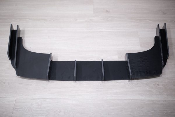 Performance CARBON Rear Bumper diffuser with ribs / fins For BMW E36 M Sport