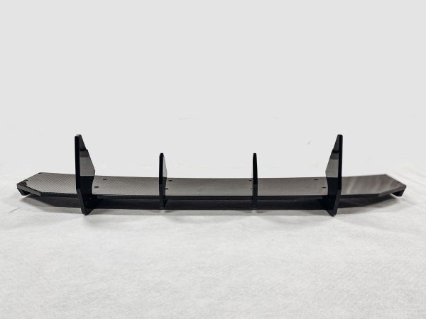 Performance Rear Bumper diffuser addon with carbon ribs / fins For Audi RS6 C8