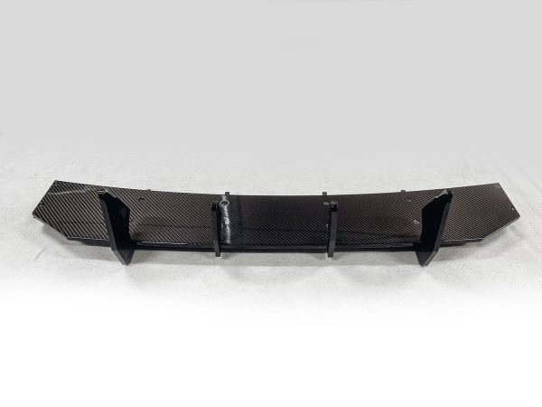 Performance Rear Bumper diffuser addon with carbon ribs / fins For Audi RS6 C8