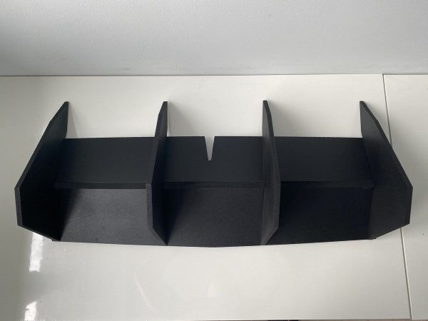 Performance Rear Bumper diffuser addon with ribs / fins For Challenger MK3 SRT
