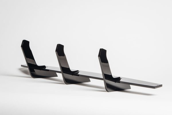 Rear Bumper diffuser ABS GLOSS extension with ribs / fins For BMW 8 Series G15 G14