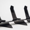 Rear Bumper diffuser ABS GLOSS extension with ribs / fins For BMW 8 Series G15 G14