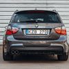 Performance Rear Bumper diffuser addon with ribs / fins For BMW E90 E91 M Sport