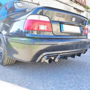 Aizmugurējā bampera difuzors priekš BMW 5 E39 1995-2004 ABS Gloss