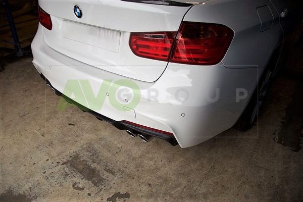 Rear Bumper Spoiler Valance Double Outlet for BMW 3 F30 F31 2011-2019