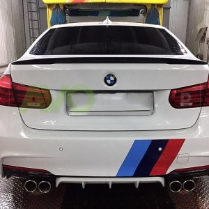 Rear Bumper Spoiler Valance Double Outlet for BMW 3 F30 F31 2011-2019