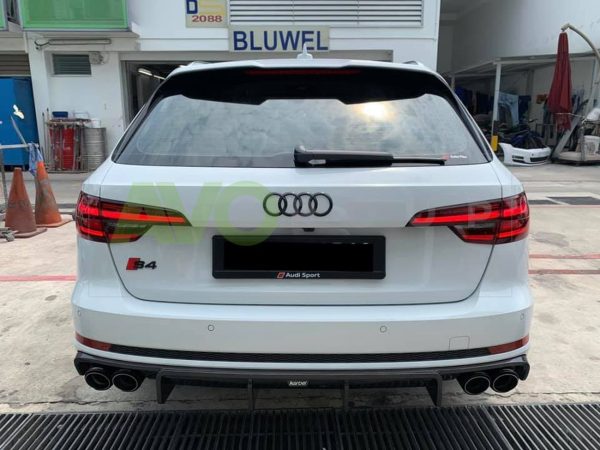 RS Look Rear Trunk Spoiler for Audi A4 B9 Avant 2016-2024