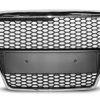 RS Look Front Honeycomb Grill for Audi A6 C6 2004-2008 CHROME BLACK