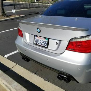 Double Twin Exhaust Diffuser for BMW 5 E60 E61 2003-2010 ABS Matt