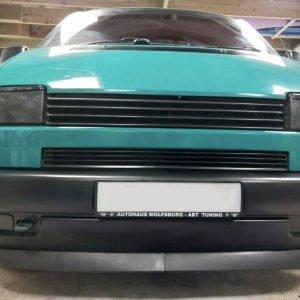 Front Black Badgeless Grill Without emblem For VW T4 1990-2003 Short Nose