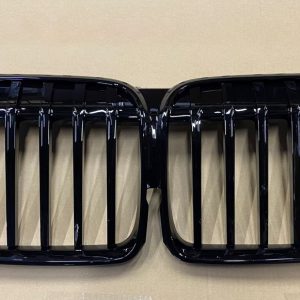 Front Black Gloss Kidneys Grills For BMW 7 Series G11/G12 2019-2023 LCI