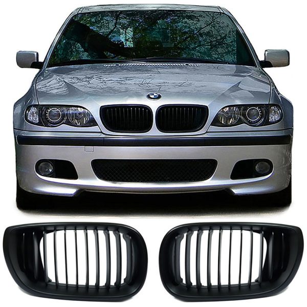 Front Grilles Kidney for BMW E46 2001-2005 Sedan / Touring