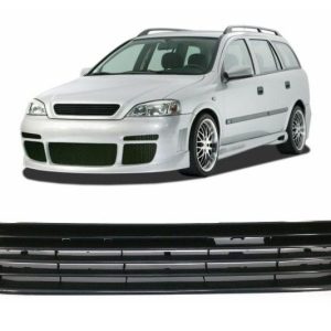 Front black badgelles grill for Opel / Vauxhall Astra G 1998-2005