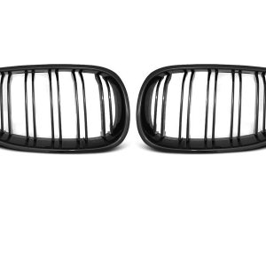 Front Grilles Kidney for BMW 5 E60 / E61 Double Stripe M5 Design Piano Black