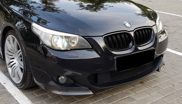 Front Grilles Kidney for BMW 5 E60 / E61 Double Stripe M5 Design Piano Black