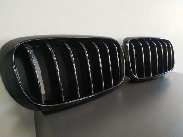 Performance Black Gloss Grills / Kidneys For BMW X5 F15 / F16 2013-2018