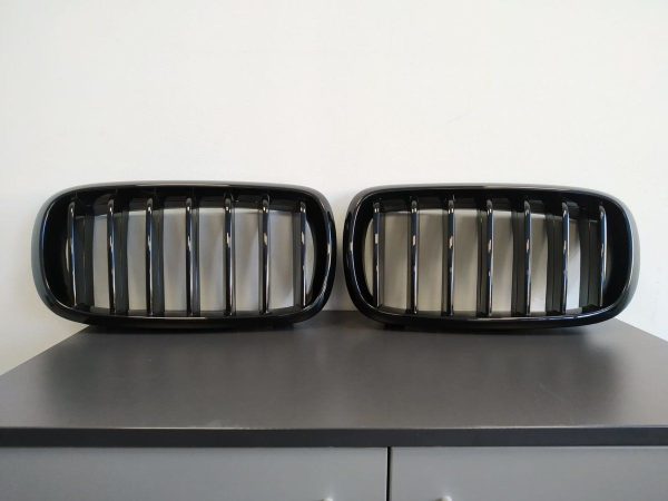 Performance Black Gloss Grills / Kidneys For BMW X5 F15 / F16 2013-2018