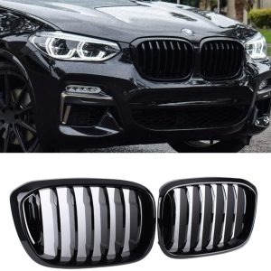 Front Grilles Kidney for BMW X3 G01 / X4 G02 Piano Black