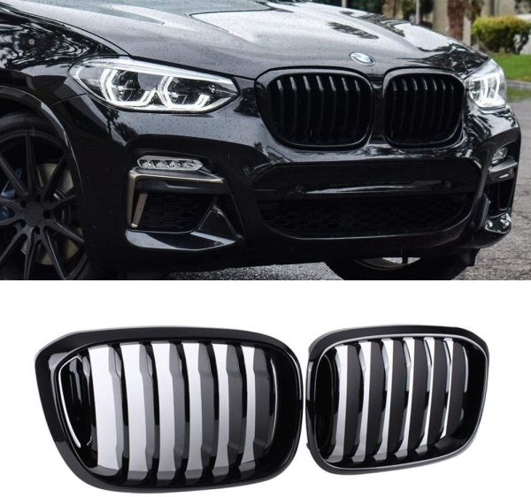 Front Grilles Kidney for BMW X3 G01 / X4 G02 Piano Black