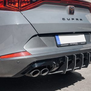 Performance Rear Bumper diffuser addon with ribs / fins For Cupra Formentor SE