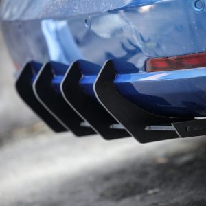 Performance Rear Bumper diffuser with ribs / For Skoda Octavia VRS 2005-2009