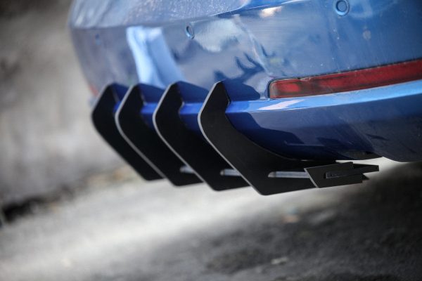 Performance Rear Bumper diffuser with ribs / For Skoda Octavia VRS 2005-2009
