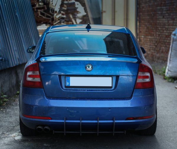 Performance Rear Bumper diffuser with ribs / For Skoda Octavia VRS 2005-2009