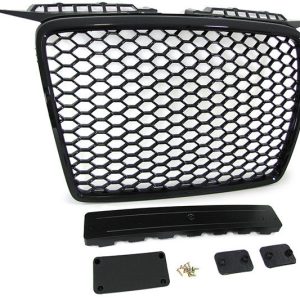 RS3 Front Honey comb Grill for Audi A3 8P 2005-2008 BLACK GLOSS