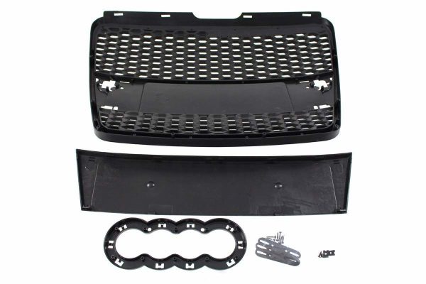 RS6 Front Honey comb Grill for Audi A6 C6 4F 2004-2008 BLACK GLOSS