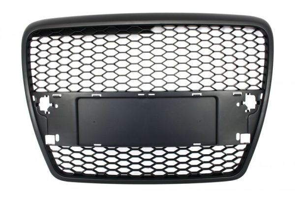 RS6 Look Front Honeycomb Grill for Audi A6 C6 4F 2004-2011 BLACK MATT