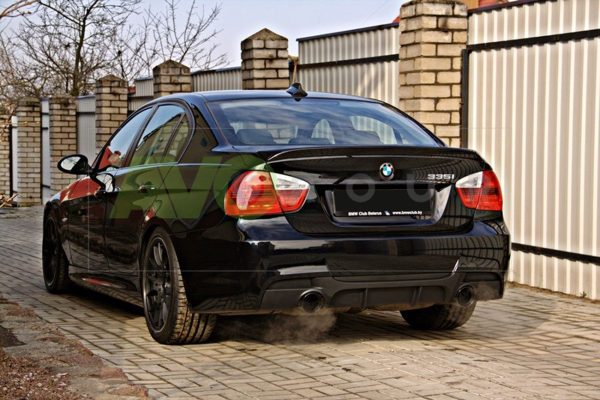 Rear Bumper Diffuser for BMW 3 E90 / E91 2005-2012 v1 ABS Gloss