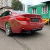 Rear Bumper Diffuser for BMW 4 F32 / F33 / F36 2013-2021 v2 ABS Gloss