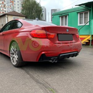 Aizmugurējā bampera difuzors priekš BMW 4 F32 / F33 / F36 2013-2021 v2 ABS Gloss
