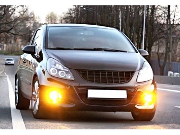 VXR Look Front black badgelles grill for Opel / Vauxhall Corsa D 2006-2011