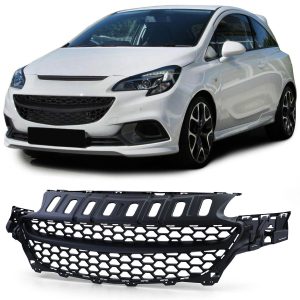 VXR Look Front black badgelles grill for Opel / Vauxhall Corsa E 2014-2019