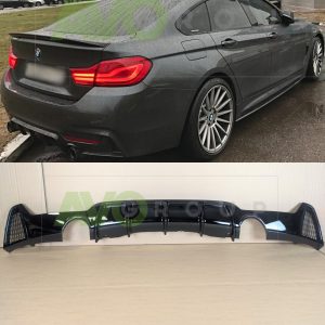 Rear Bumper Diffuser for BMW 4 F32 / F33 / F36 2013-2021 ABS Gloss