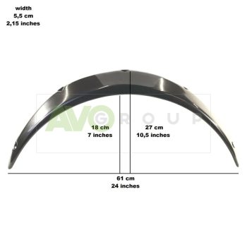 Universal Fender Flares Wheel Arches Trims JDM Set 55mm