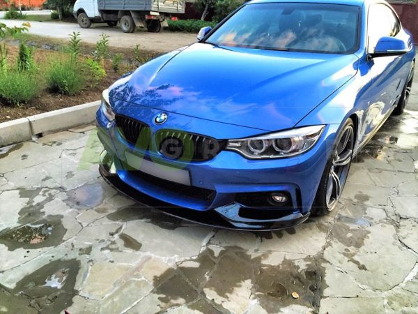 Front Spoiler Splitter for BMW 4 F32 / F33 / F36 2013-2021 Performance Black Gloss