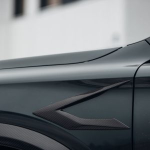 Carbon fibre front wing / fender vent frame diffuser for Cupra Formentor