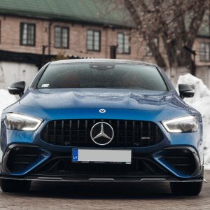 Front bumper Carbon Fiber lip splitter for Mercedes AMG GT 4 Door Coupe