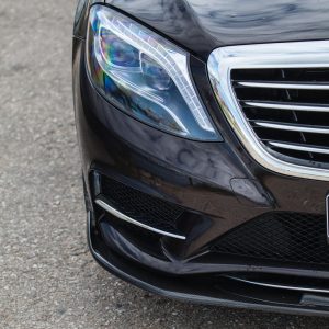 Front bumper Carbon Fiber lip splitter for Mercedes S-Class W222