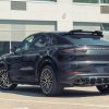 Aizmugurējā bampera difuzors ar ribām priekš Cayenne Coupe Black Gloss