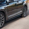 Black gloss sideskirt diffusers splitter for Audi Q7 4M Mk2 ABS Gloss