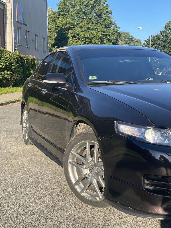 Black gloss sideskirt diffusers splitter for Honda Accord MK7 02-08 Type S
