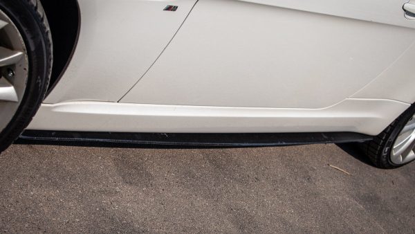 Black matt sideskirt diffusers splitter for BMW 6 E63 / E64