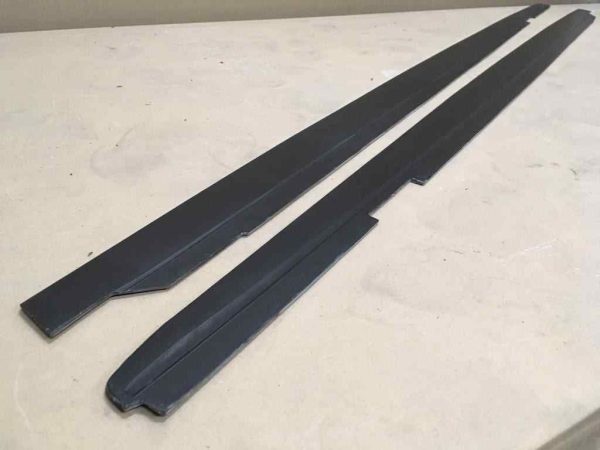 Black matt sideskirt diffusers splitter for BMW 6 E63 / E64